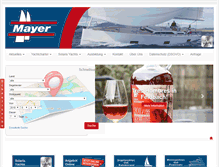 Tablet Screenshot of mayer-yachten.com